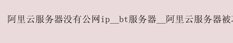 阿里云服务器没有公网ip__bt服务器__阿里云服务器被攻击 <a href='https://aliyun.58g.com.cn' target='_blank' title='阿里云'><strong>阿里云</strong></a>服务器没有公网ip__bt服务器__阿里云服务器被攻击